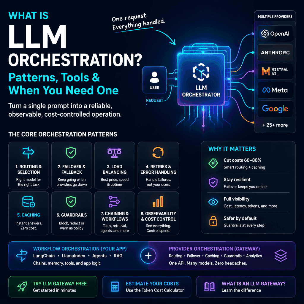 What Is LLM Orchestration? Patterns, Tools & When You Need One